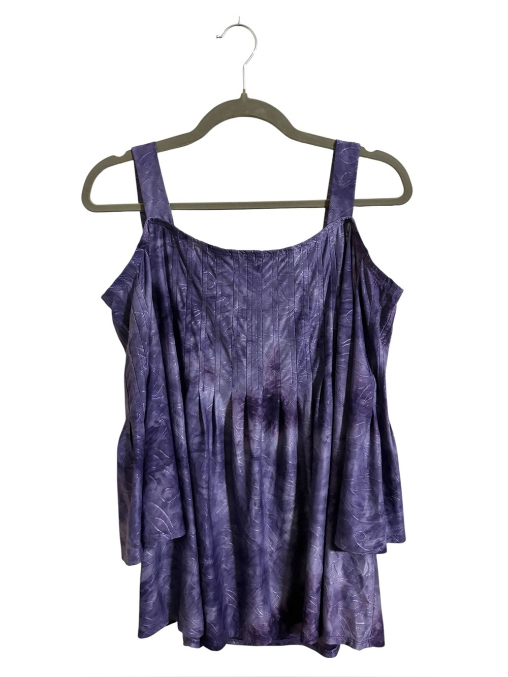Cocomo Purple Cold Shoulder Flowy Top